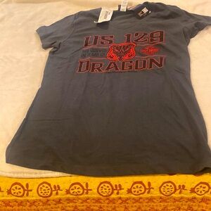 NWT Women’s Harley Davidson v-neck tee shirt. Size S Dark grey